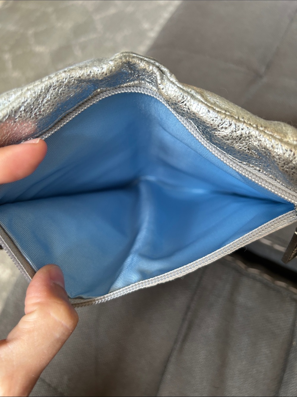 Hobo Lauren Silver Clutch - Picture 7 of 14